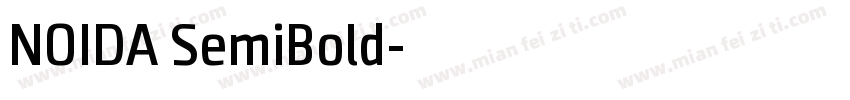 NOIDA SemiBold字体转换